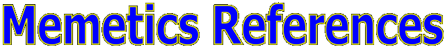 Memetics References